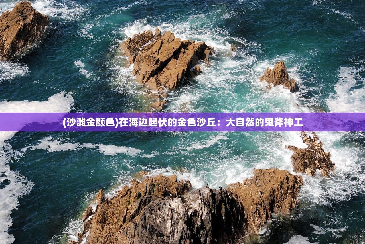 (沙滩金颜色)在海边起伏的金色沙丘：大自然的鬼斧神工