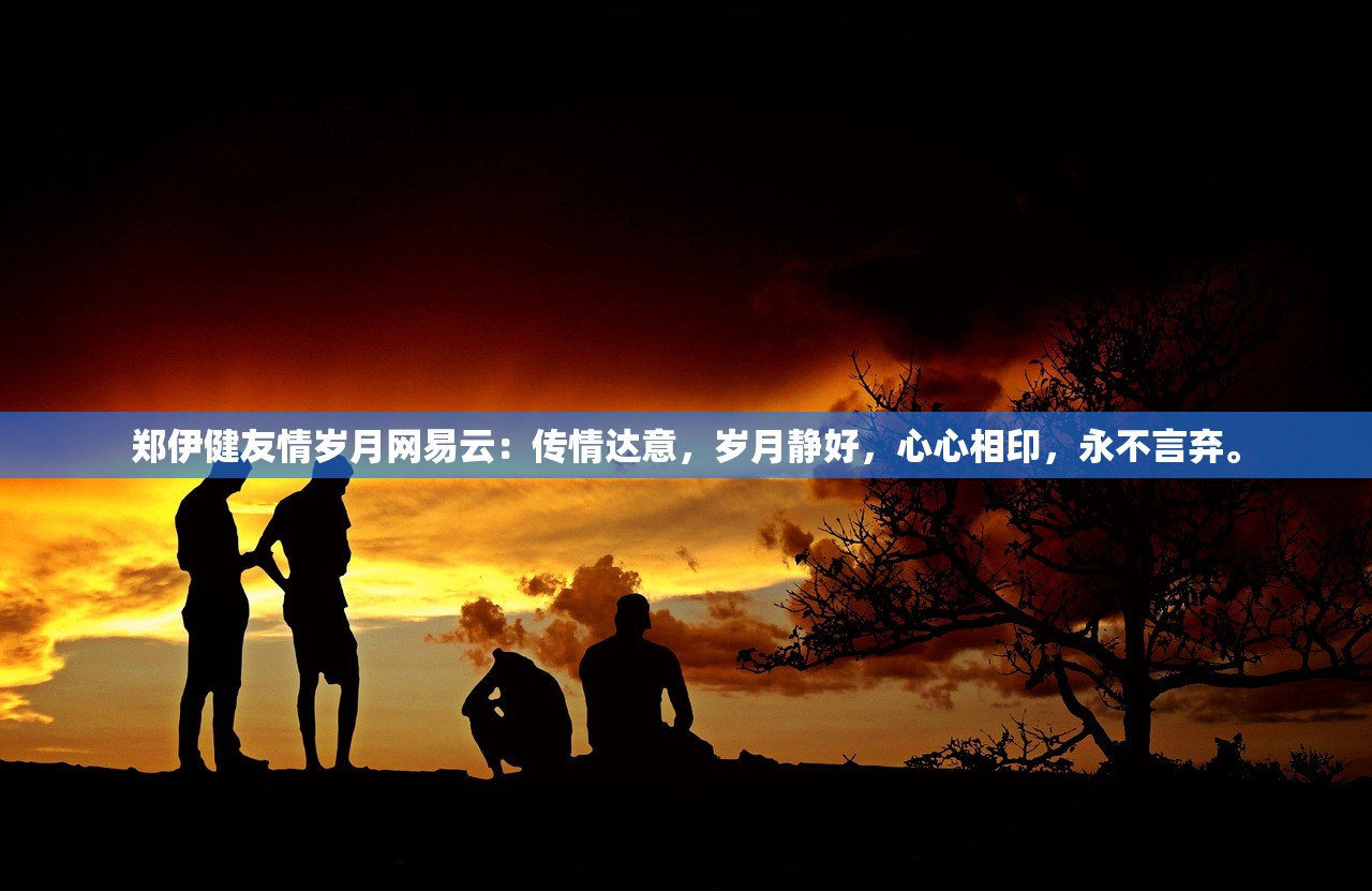 郑伊健友情岁月网易云：传情达意，岁月静好，心心相印，永不言弃。
