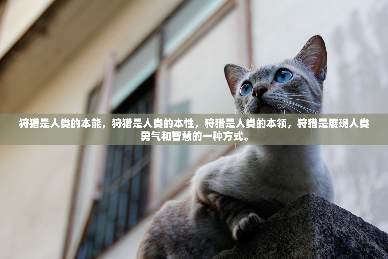 狩猎是人类的本能，狩猎是人类的本性，狩猎是人类的本领，狩猎是展现人类勇气和智慧的一种方式。