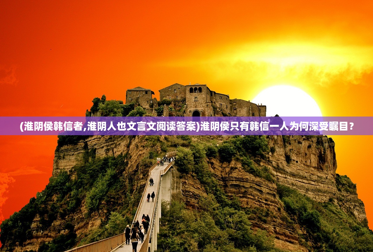 (淮阴侯韩信者,淮阴人也文言文阅读答案)淮阴侯只有韩信一人为何深受瞩目？