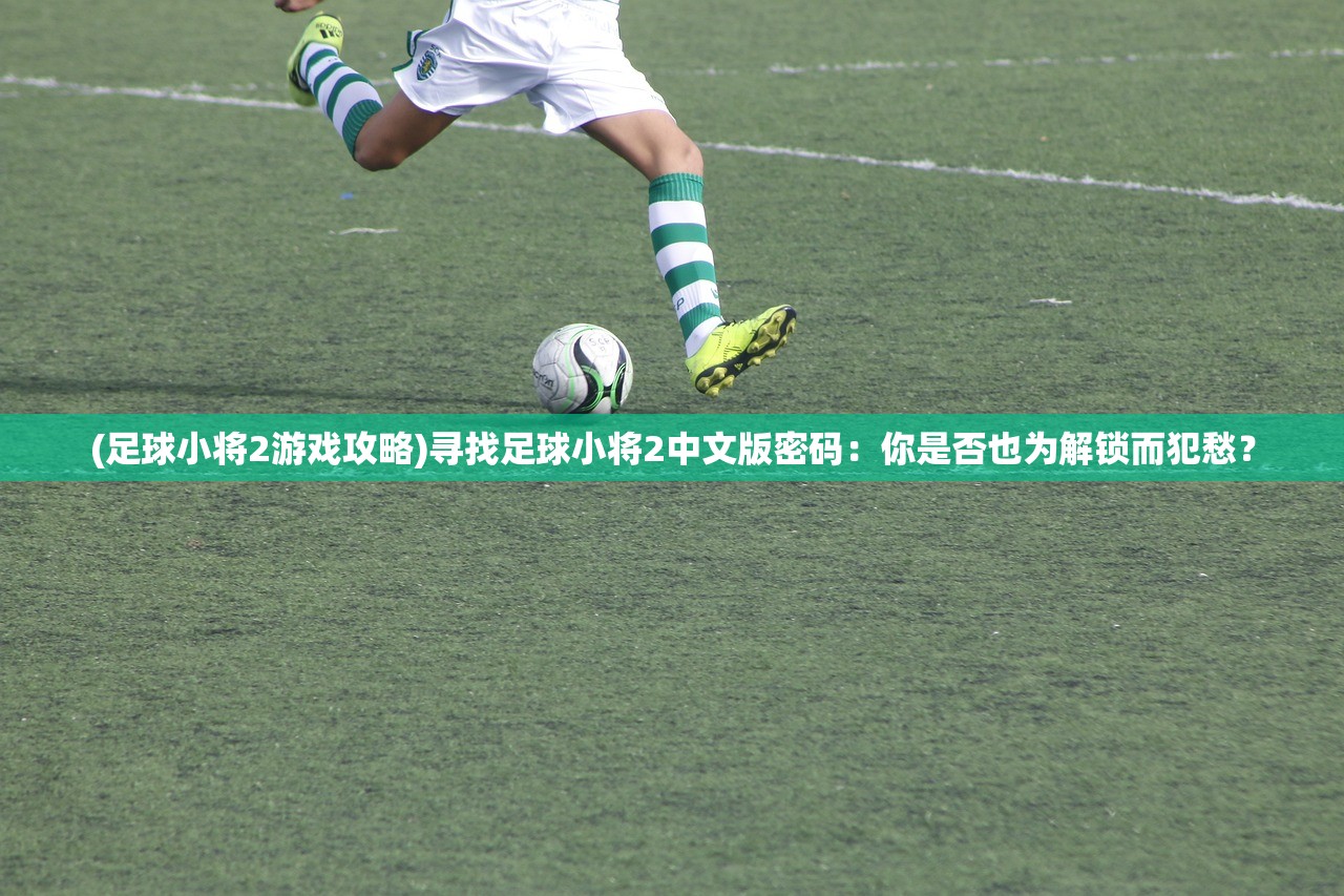(足球小将2游戏攻略)寻找足球小将2中文版密码：你是否也为解锁而犯愁？