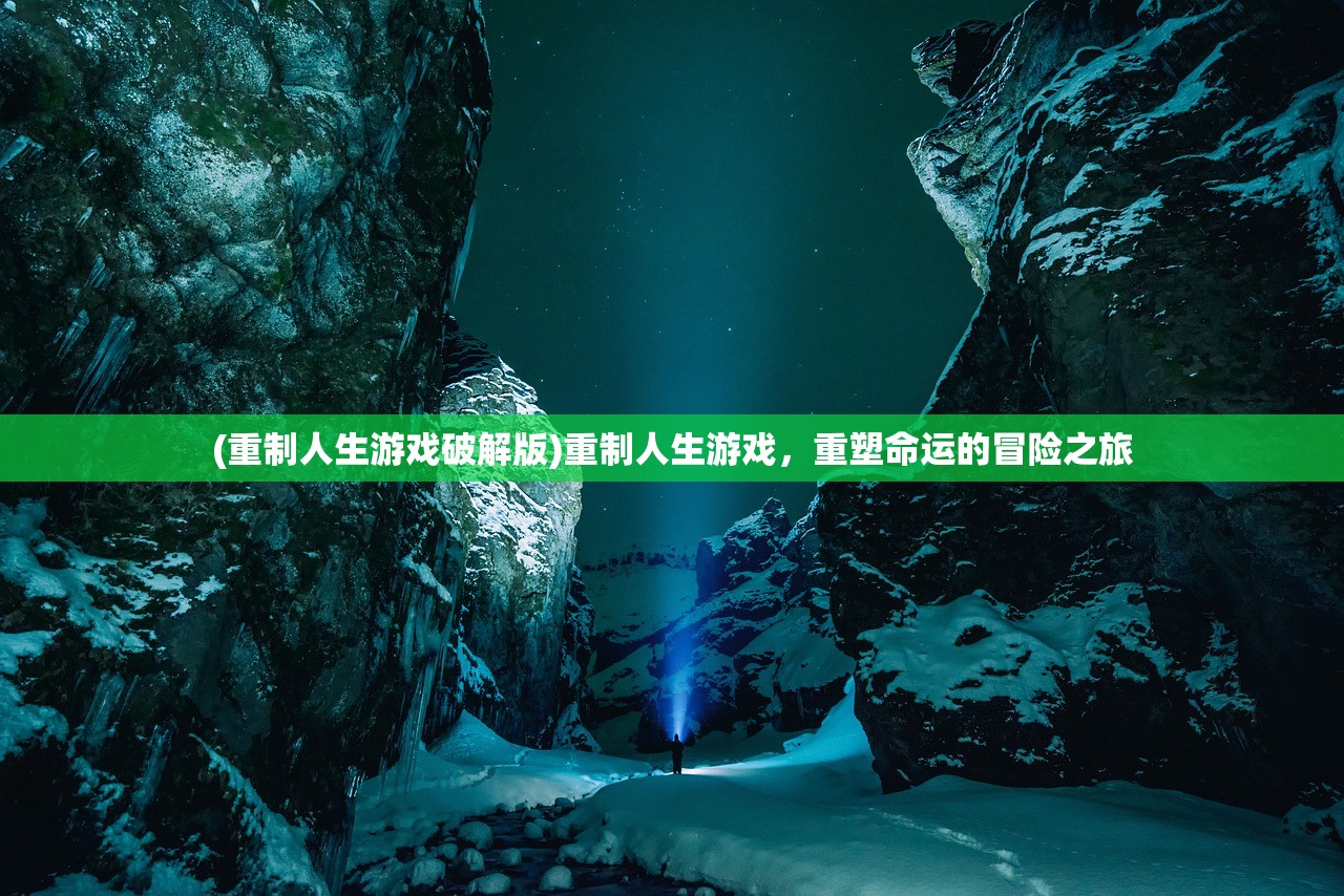 (重制人生游戏破解版)重制人生游戏，重塑命运的冒险之旅