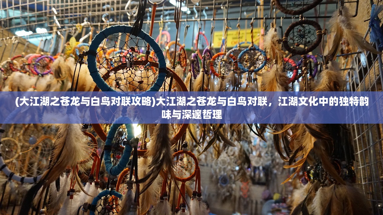 (大江湖之苍龙与白鸟对联攻略)大江湖之苍龙与白鸟对联，江湖文化中的独特韵味与深邃哲理