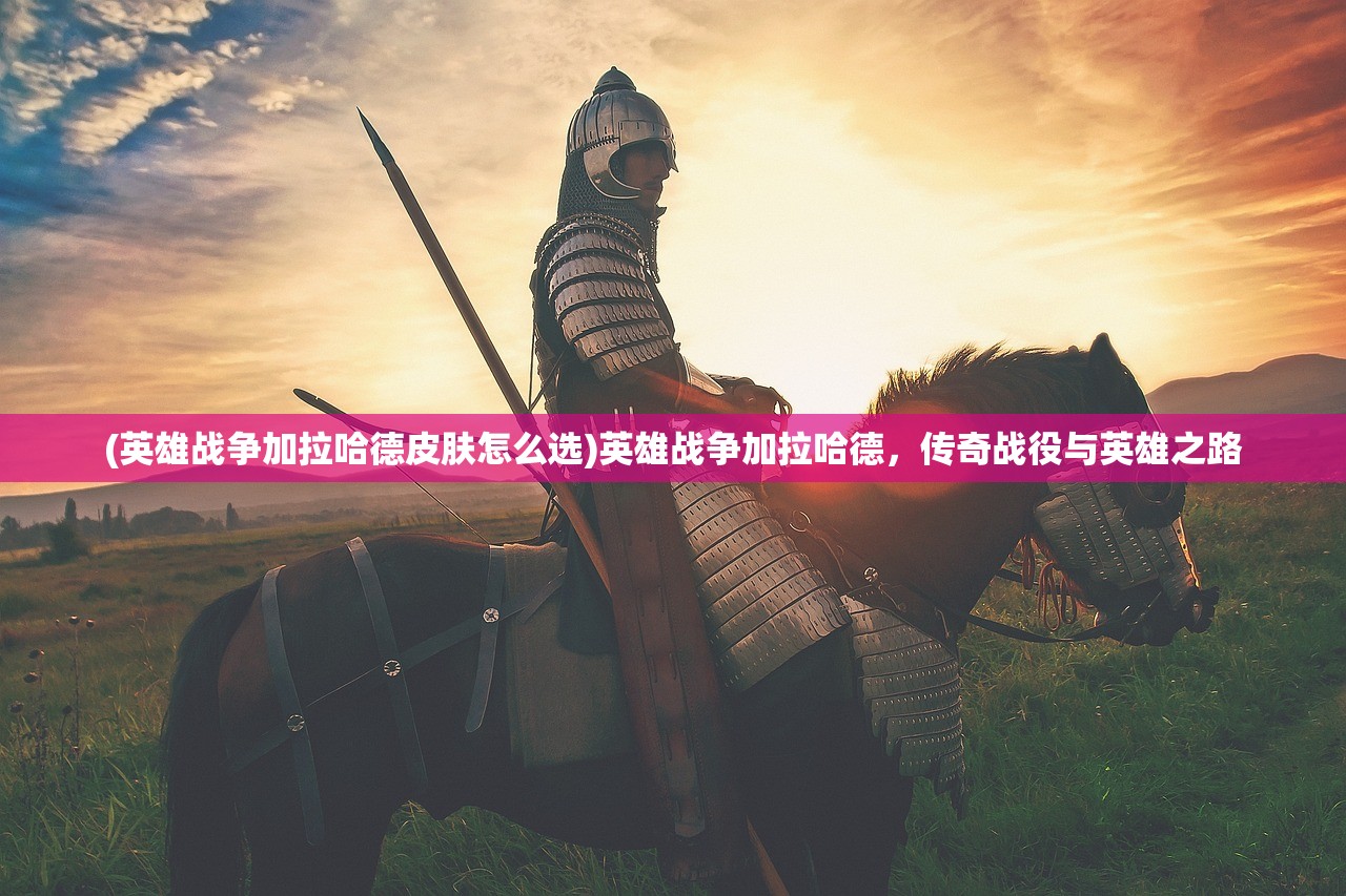 (英雄战争加拉哈德皮肤怎么选)英雄战争加拉哈德，传奇战役与英雄之路