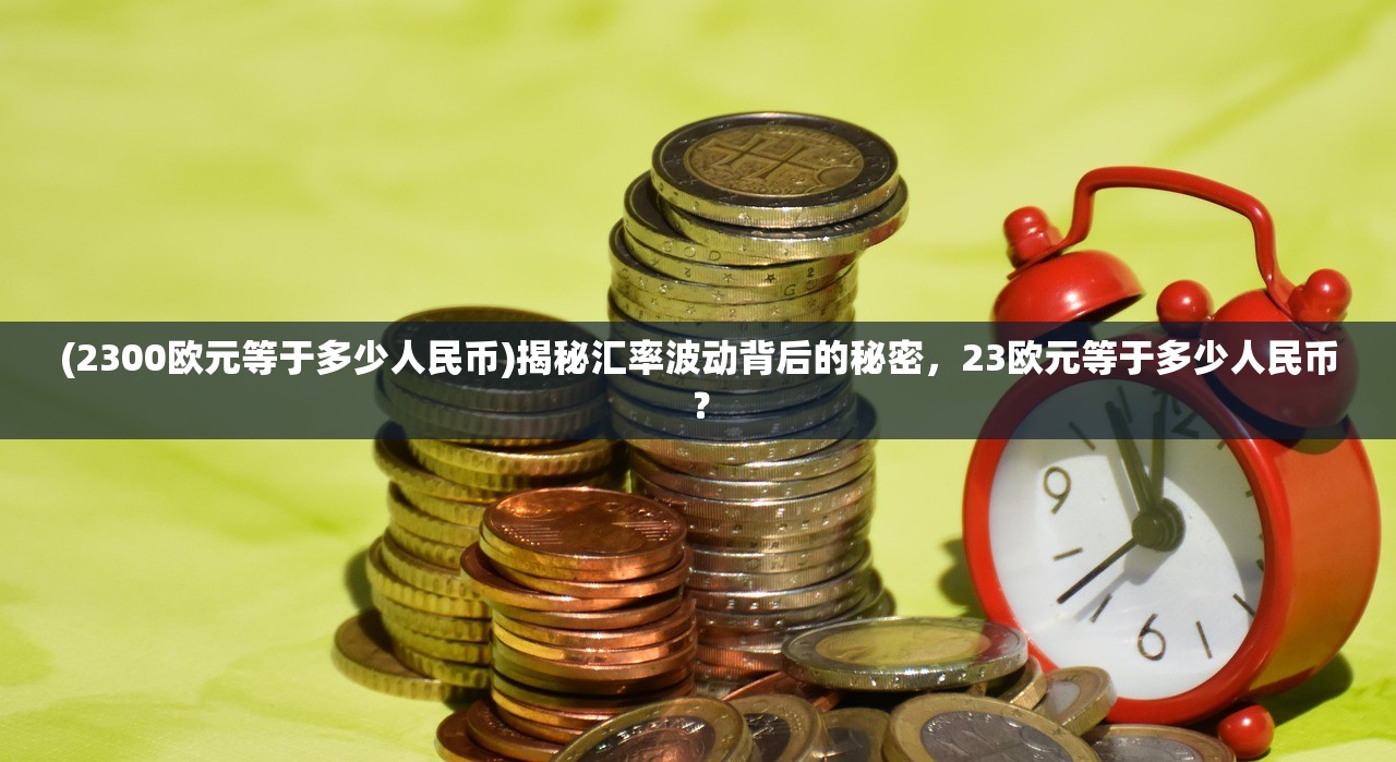 (2300欧元等于多少人民币)揭秘汇率波动背后的秘密，23欧元等于多少人民币？